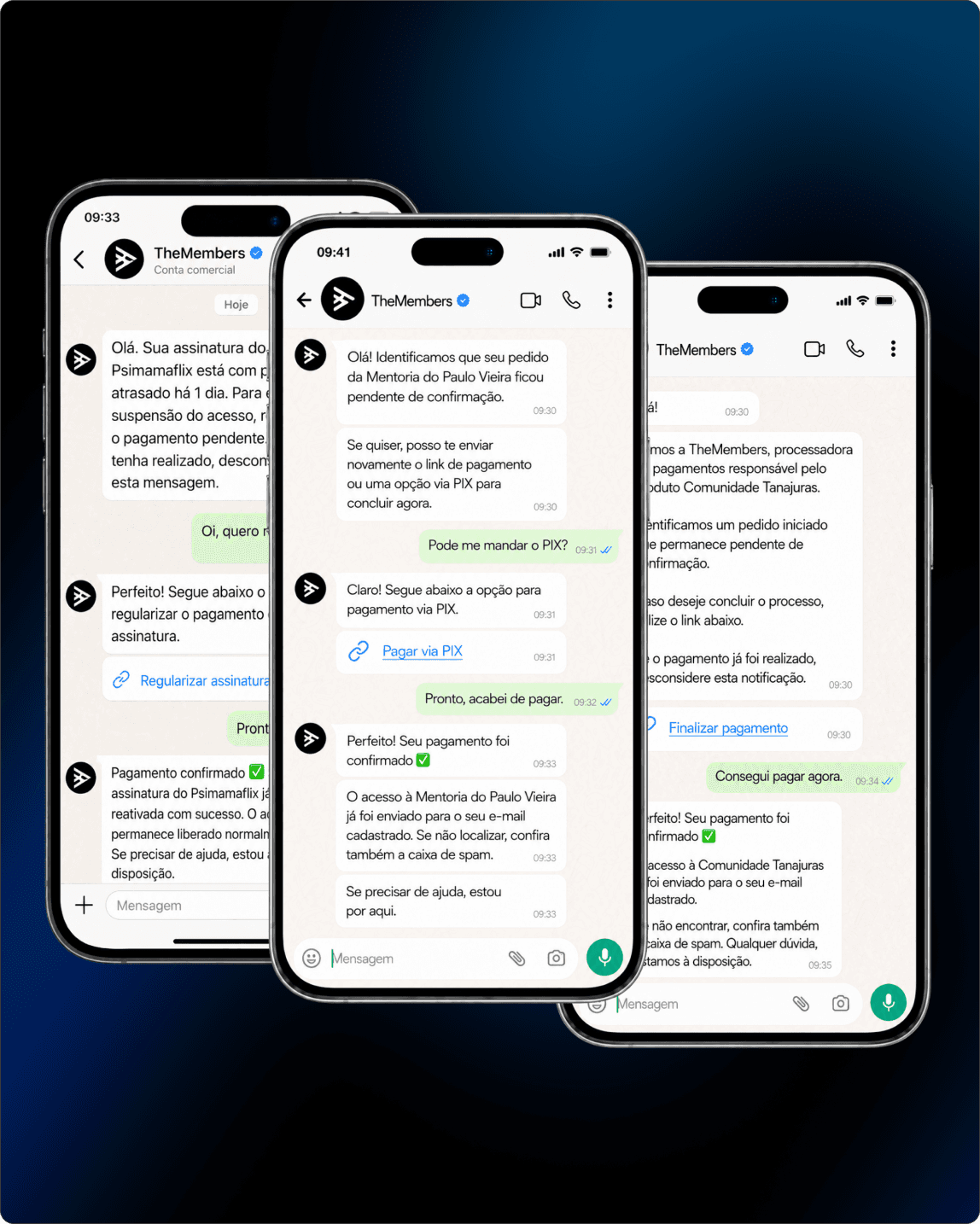 Agente de Vendas conversando com lead via WhatsApp